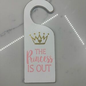 Hobby Lobby Princess Door Sign - White and Pink